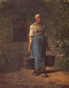 Jean Francois Millet Woman carry the water oil painting
